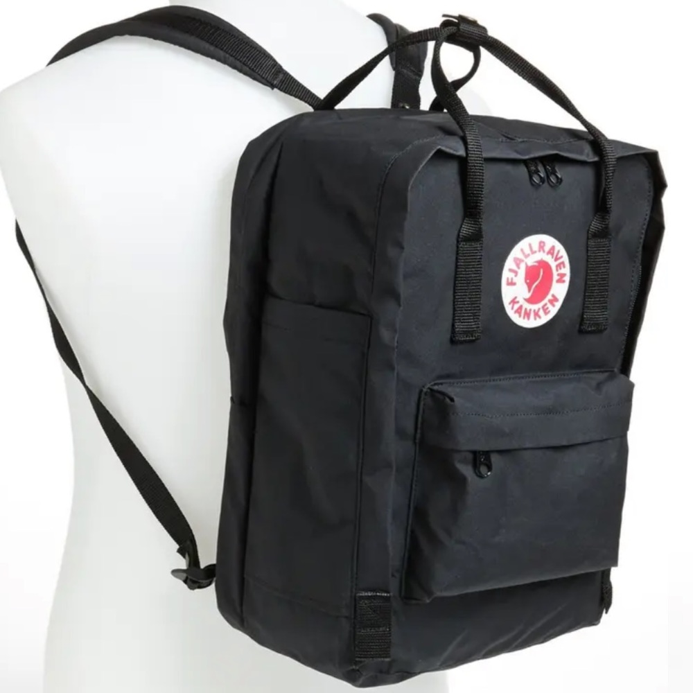 FJÄLLRÄVEN Kånken 15-Inch Laptop Backpack, Brand New, Black, New without tags.